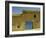 Exterior of an Adobe House with a Tile Roof and Blue Door, Salamanca, Castile Leon, Spain-Michael Busselle-Framed Photographic Print