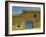 Exterior of an Adobe House with a Tile Roof and Blue Door, Salamanca, Castile Leon, Spain-Michael Busselle-Framed Photographic Print