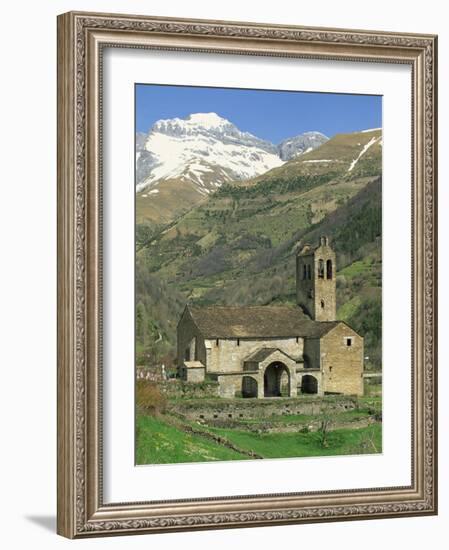 Exterior of Church, Linas De Broto, Pyrenees, Aragon, Spain-Lawrence Graham-Framed Photographic Print