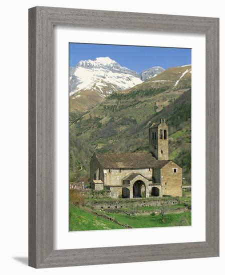 Exterior of Church, Linas De Broto, Pyrenees, Aragon, Spain-Lawrence Graham-Framed Photographic Print