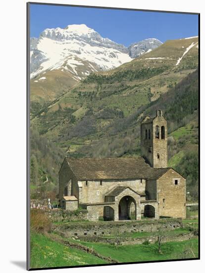 Exterior of Church, Linas De Broto, Pyrenees, Aragon, Spain-Lawrence Graham-Mounted Photographic Print
