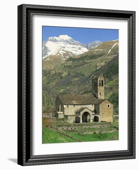 Exterior of Church, Linas De Broto, Pyrenees, Aragon, Spain-Lawrence Graham-Framed Photographic Print