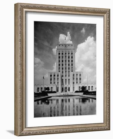 Exterior of City Hall in Houston-Dmitri Kessel-Framed Photographic Print