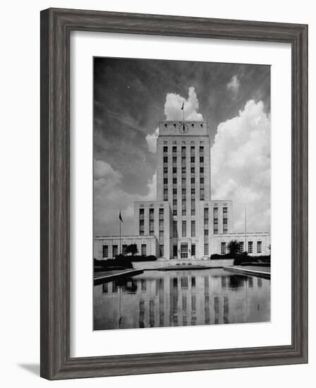 Exterior of City Hall in Houston-Dmitri Kessel-Framed Photographic Print