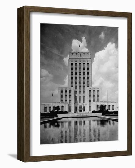 Exterior of City Hall in Houston-Dmitri Kessel-Framed Photographic Print