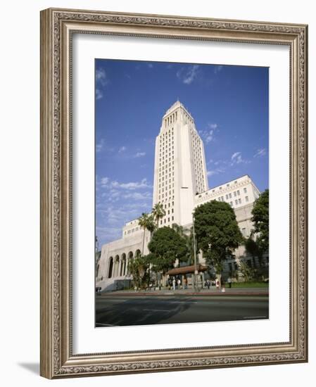 Exterior of City Hall, Los Angeles, California, United States of America (Usa), North America-Tony Gervis-Framed Photographic Print
