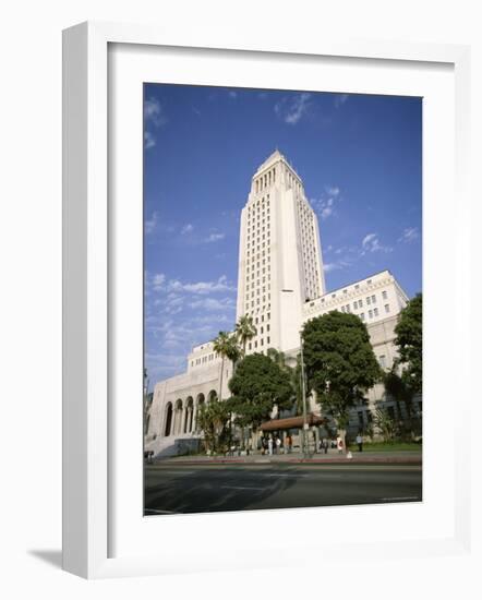 Exterior of City Hall, Los Angeles, California, United States of America (Usa), North America-Tony Gervis-Framed Photographic Print