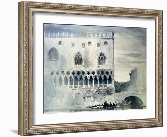 Exterior of Ducal Palace, Venice, 19th Century-John Ruskin-Framed Giclee Print