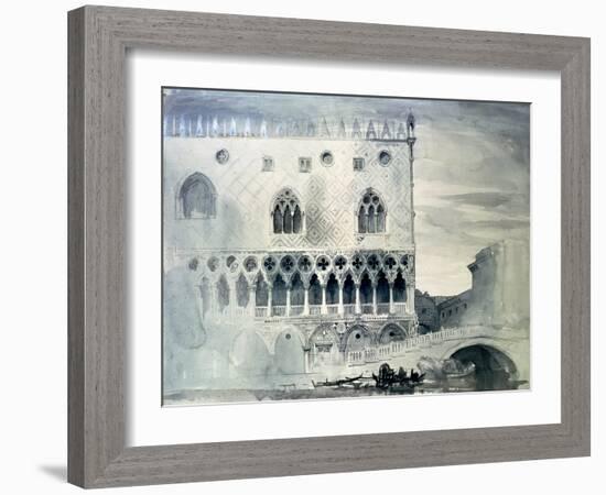 Exterior of Ducal Palace, Venice, 19th Century-John Ruskin-Framed Giclee Print