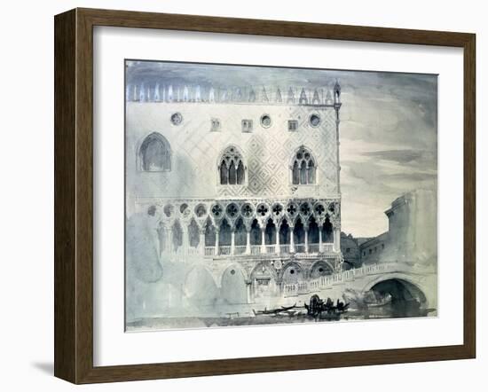 Exterior of Ducal Palace, Venice, 19th Century-John Ruskin-Framed Giclee Print