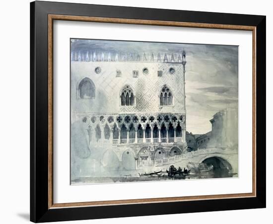 Exterior of Ducal Palace, Venice, 19th Century-John Ruskin-Framed Giclee Print