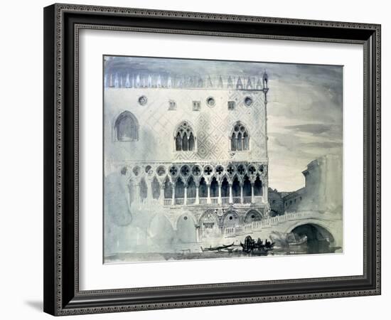 Exterior of Ducal Palace, Venice, 19th Century-John Ruskin-Framed Giclee Print