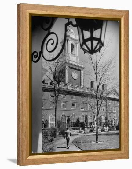 Exterior of Eliot House at Harvard University-Alfred Eisenstaedt-Framed Premier Image Canvas