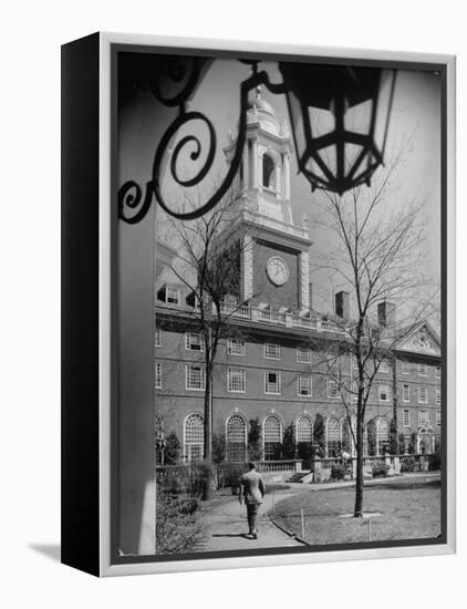 Exterior of Eliot House at Harvard University-Alfred Eisenstaedt-Framed Premier Image Canvas