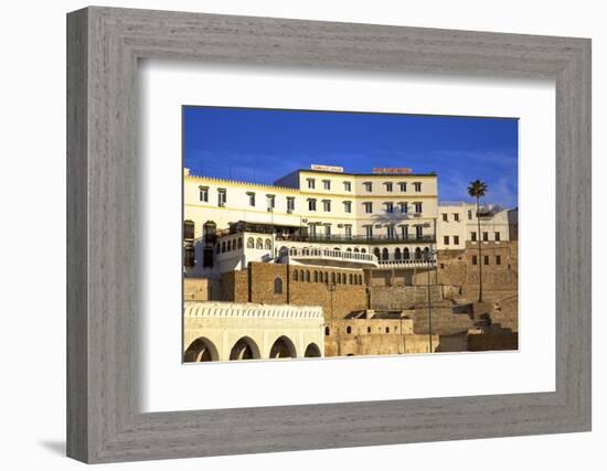 Exterior of Hotel Continental, Tangier, Morocco, North Africa, Africa-Neil Farrin-Framed Photographic Print