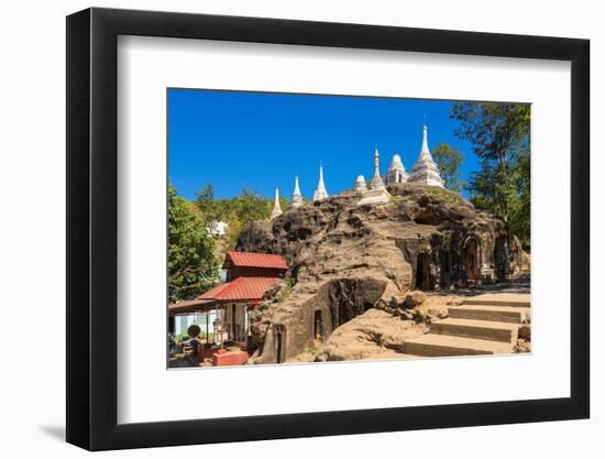 Exterior of Hpo Win Daung Caves (Phowintaung Caves), Monywa, Myanmar (Burma)-Jan Miracky-Framed Photographic Print