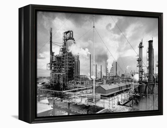 Exterior of Humble Oil Refinery-Dmitri Kessel-Framed Premier Image Canvas