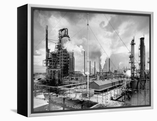 Exterior of Humble Oil Refinery-Dmitri Kessel-Framed Premier Image Canvas
