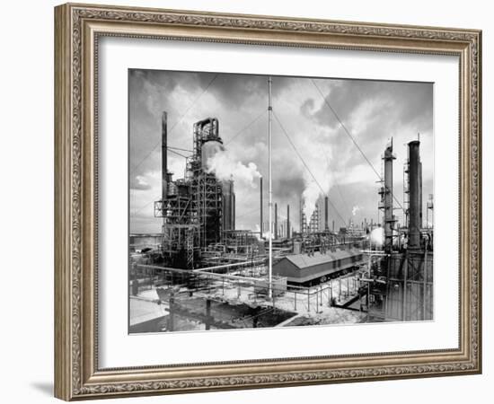 Exterior of Humble Oil Refinery-Dmitri Kessel-Framed Premium Photographic Print