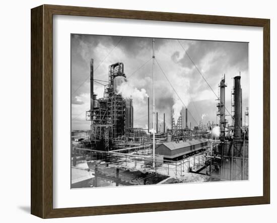 Exterior of Humble Oil Refinery-Dmitri Kessel-Framed Premium Photographic Print