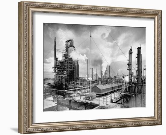 Exterior of Humble Oil Refinery-Dmitri Kessel-Framed Photographic Print