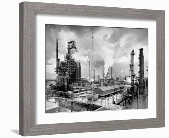 Exterior of Humble Oil Refinery-Dmitri Kessel-Framed Photographic Print