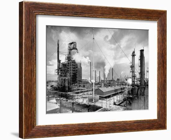 Exterior of Humble Oil Refinery-Dmitri Kessel-Framed Photographic Print