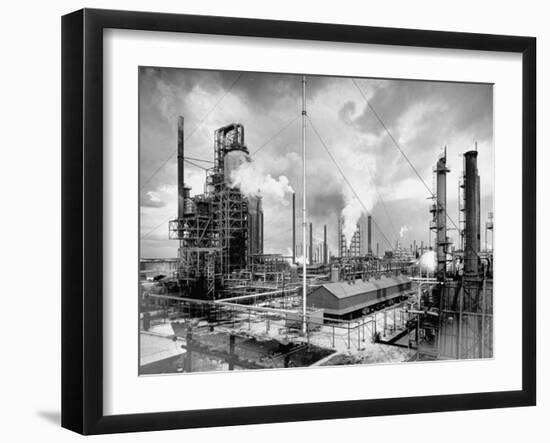 Exterior of Humble Oil Refinery-Dmitri Kessel-Framed Photographic Print