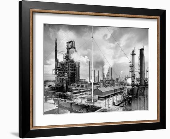 Exterior of Humble Oil Refinery-Dmitri Kessel-Framed Photographic Print