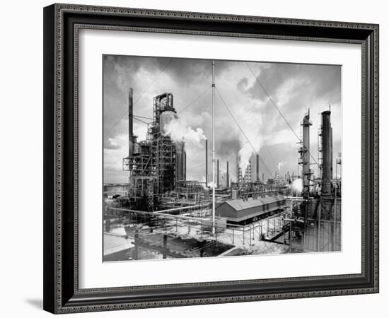 Exterior of Humble Oil Refinery-Dmitri Kessel-Framed Photographic Print