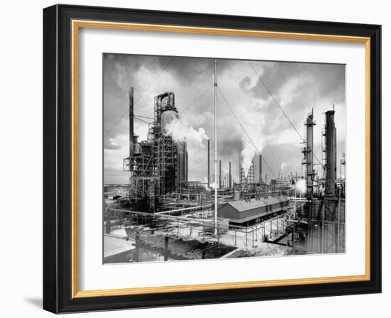 Exterior of Humble Oil Refinery-Dmitri Kessel-Framed Photographic Print