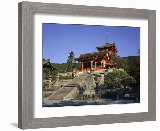 Exterior of Kiyomizu-Dera Temple, Dating from 1633, Kyoto, Kansai, Japan-Christopher Rennie-Framed Photographic Print