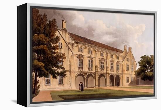 Exterior of Magdalene College Library, Cambridge, from 'The History of Cambridge', Engraved by…-William Westall-Framed Premier Image Canvas