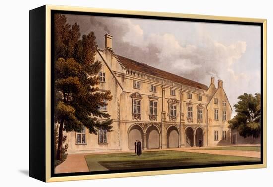 Exterior of Magdalene College Library, Cambridge, from 'The History of Cambridge', Engraved by…-William Westall-Framed Premier Image Canvas