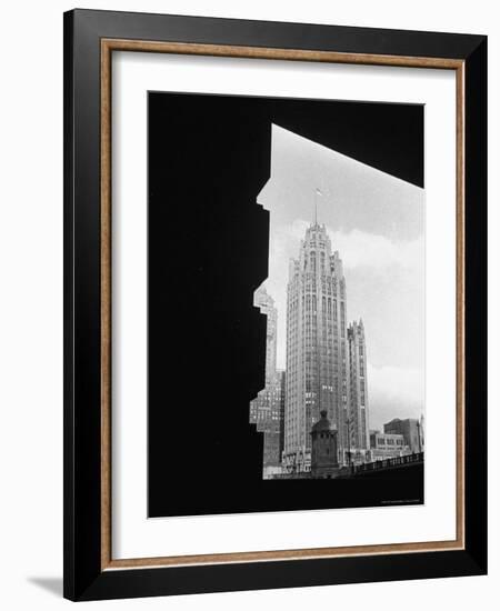 Exterior of McCormick's Tribune Building-William C^ Shrout-Framed Photographic Print