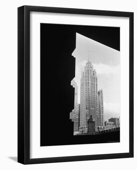 Exterior of McCormick's Tribune Building-William C^ Shrout-Framed Photographic Print