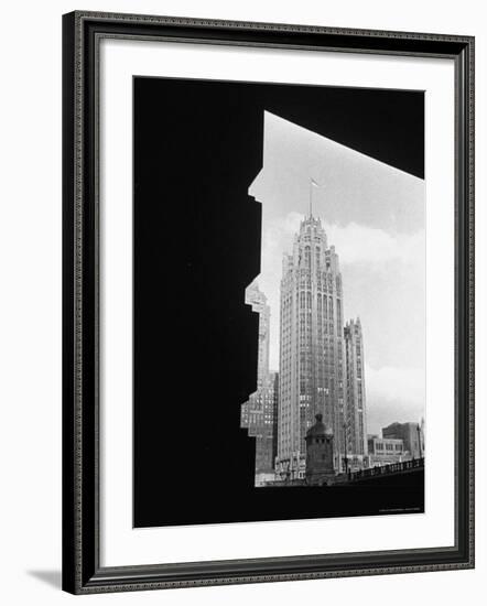 Exterior of McCormick's Tribune Building-William C^ Shrout-Framed Photographic Print