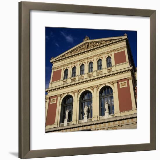 Exterior of Musikverein Concert Hall, Vienna, Austria, Europe-Stuart Black-Framed Photographic Print