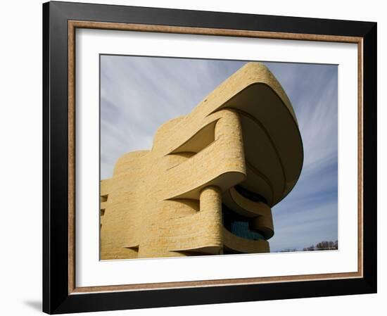 Exterior of National Museum of the American Indian, Washington DC, USA-Scott T. Smith-Framed Photographic Print