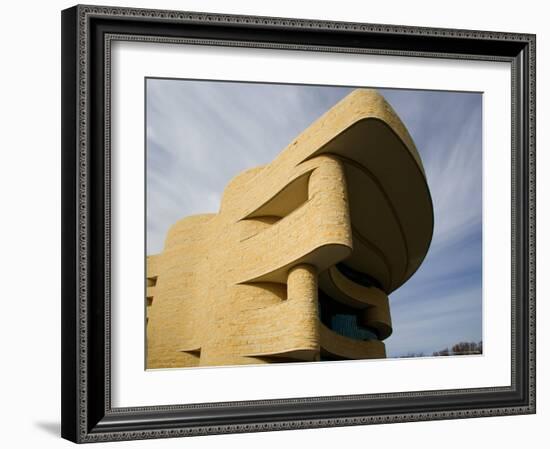 Exterior of National Museum of the American Indian, Washington DC, USA-Scott T. Smith-Framed Photographic Print