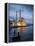 Exterior of Ortakoy Mosque and Bosphorus Bridge at Night, Ortakoy, Istanbul, Turkey-Ben Pipe-Framed Premier Image Canvas