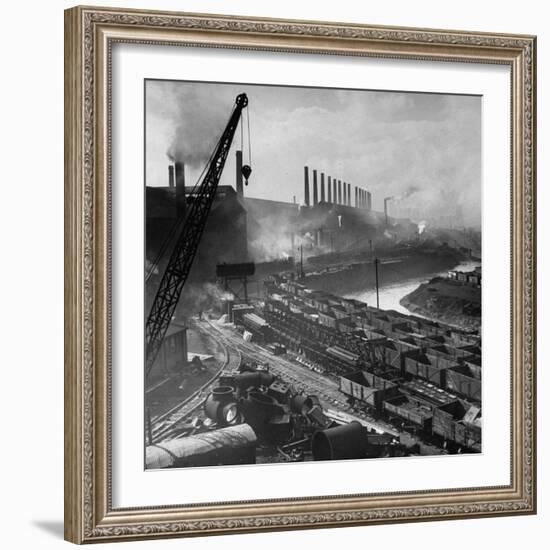 Exterior of Peech and Tozer Steel Mill-null-Framed Photographic Print