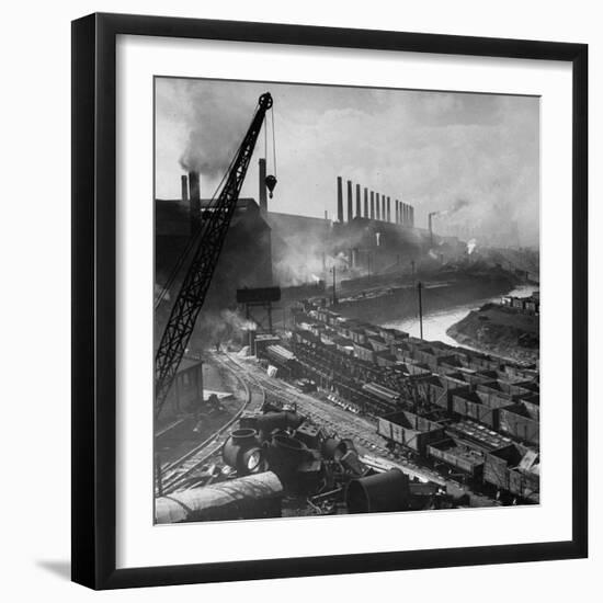 Exterior of Peech and Tozer Steel Mill-null-Framed Photographic Print