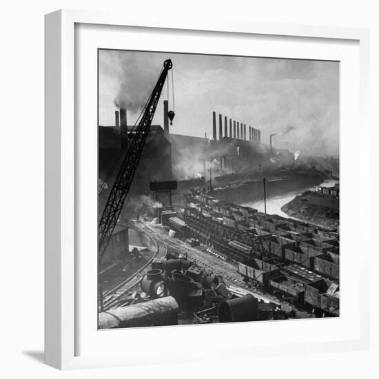 Exterior of Peech and Tozer Steel Mill-null-Framed Photographic Print