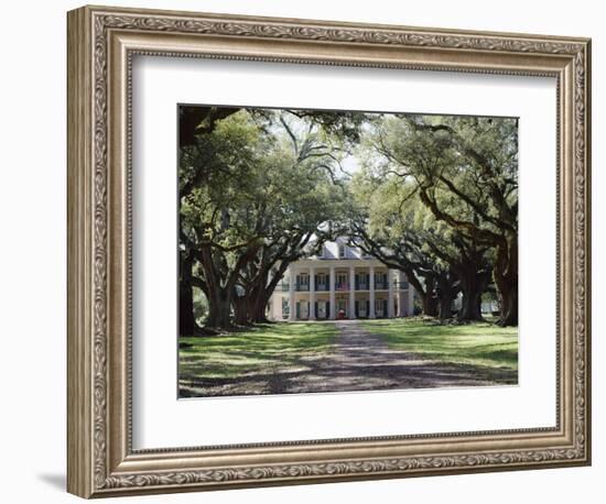 Exterior of Plantation Home, Oak Alley, New Orleans, Louisiana, USA-Adina Tovy-Framed Photographic Print