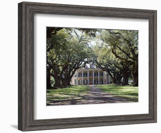 Exterior of Plantation Home, Oak Alley, New Orleans, Louisiana, USA-Adina Tovy-Framed Photographic Print