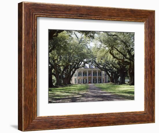 Exterior of Plantation Home, Oak Alley, New Orleans, Louisiana, USA-Adina Tovy-Framed Photographic Print