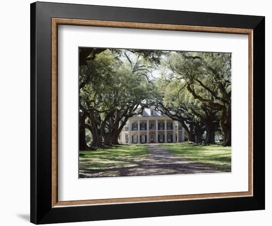 Exterior of Plantation Home, Oak Alley, New Orleans, Louisiana, USA-Adina Tovy-Framed Photographic Print
