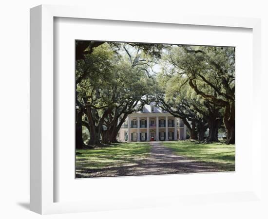 Exterior of Plantation Home, Oak Alley, New Orleans, Louisiana, USA-Adina Tovy-Framed Photographic Print