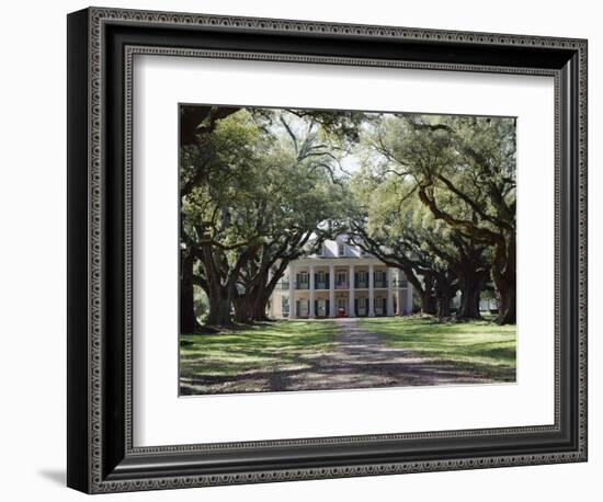 Exterior of Plantation Home, Oak Alley, New Orleans, Louisiana, USA-Adina Tovy-Framed Photographic Print